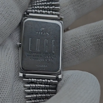 Titan Edge Slim Quartz | Grey Dial | Ultra-Thin Design | All Original