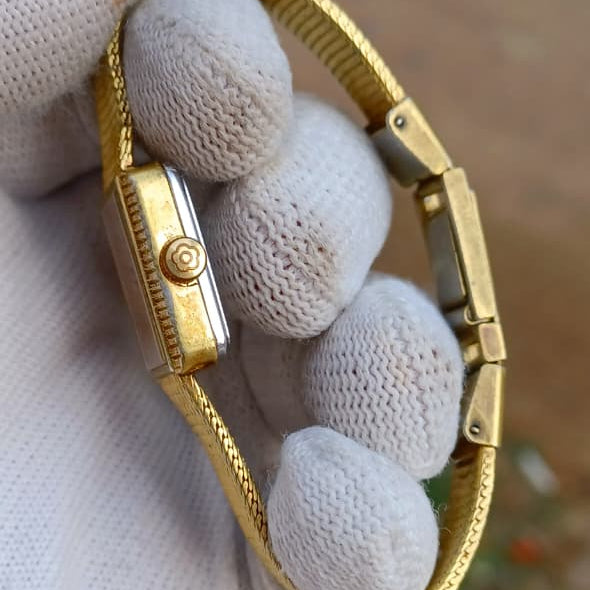 Premium Vintage Swiss Titoni Titoflex | Ladies Winding Watch | Gold Tone | All Original