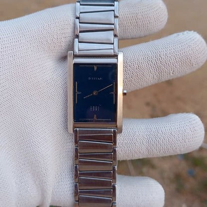 Titan Edge Slim Quartz | Teal Dial | Ultra-Thin Design | 35mm | All Original