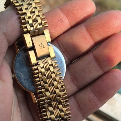 Premium Titan Edge Quartz | Sapphire Crystal | Gold Tone | 37mm | All Original