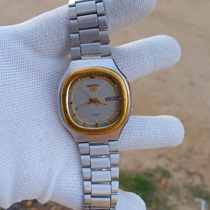 Vintage Seiko 5 Automatic | Grey Dial | Day-Date | 35mm | All Original